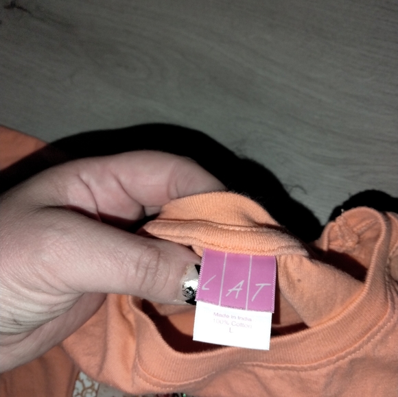 VINTAGE Coral Starfish Carmel California USA destination tee by LAT sparkly  NEW - Picture 4 of 4